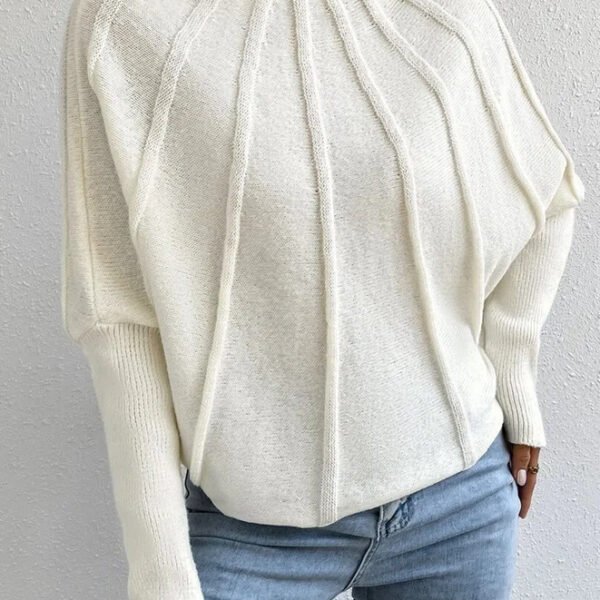 Solid Color Loose Spider Mesh Casual Short Sweater